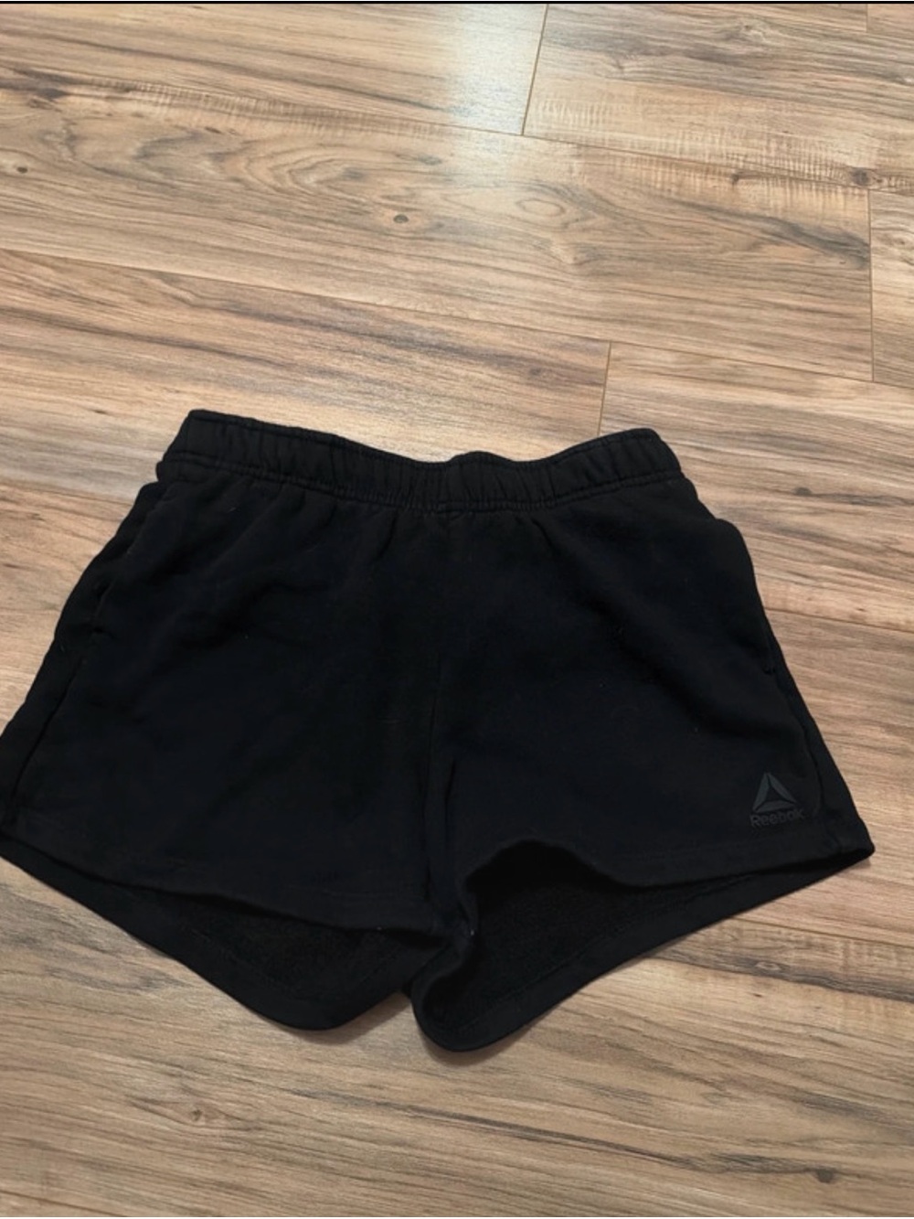 Reebok Black Women's Athletic Shorts with Logo
